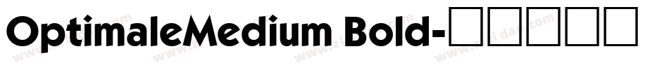 OptimaleMedium Bold字体转换